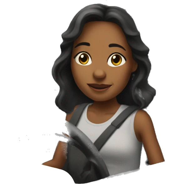 Daughter driving to subway restaurant  emoji