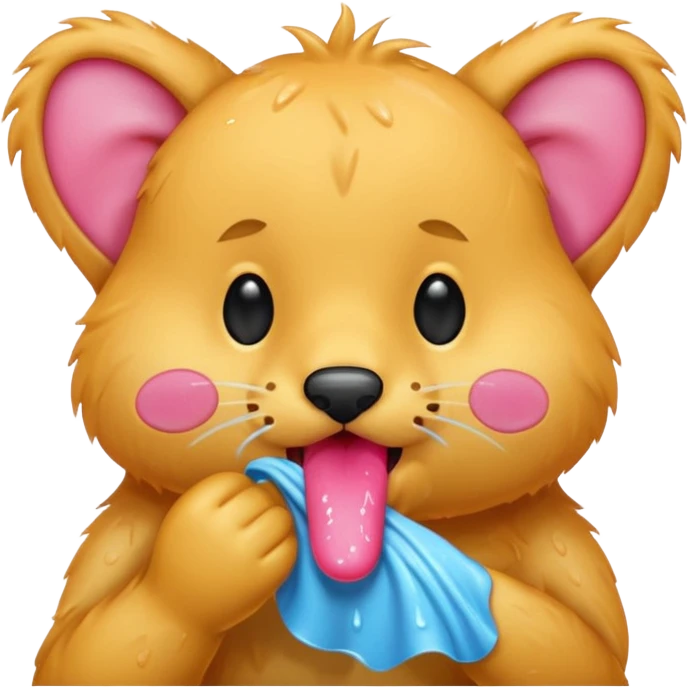 animal wiping its nose emoji