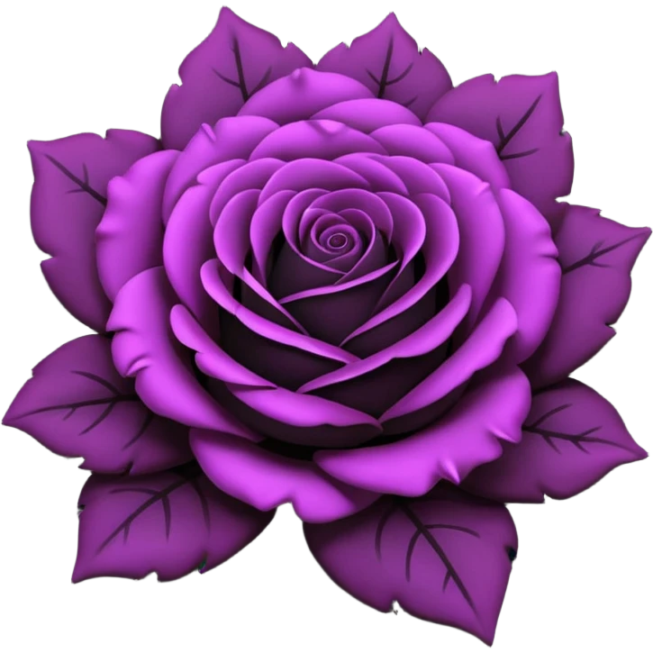 Create black rose emoji emoji