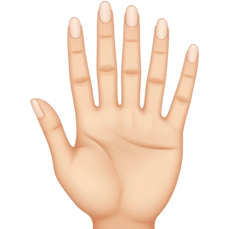 hand holding 4 fingers up emoji