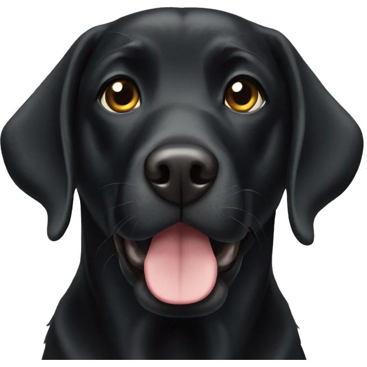 Black labrador emoji