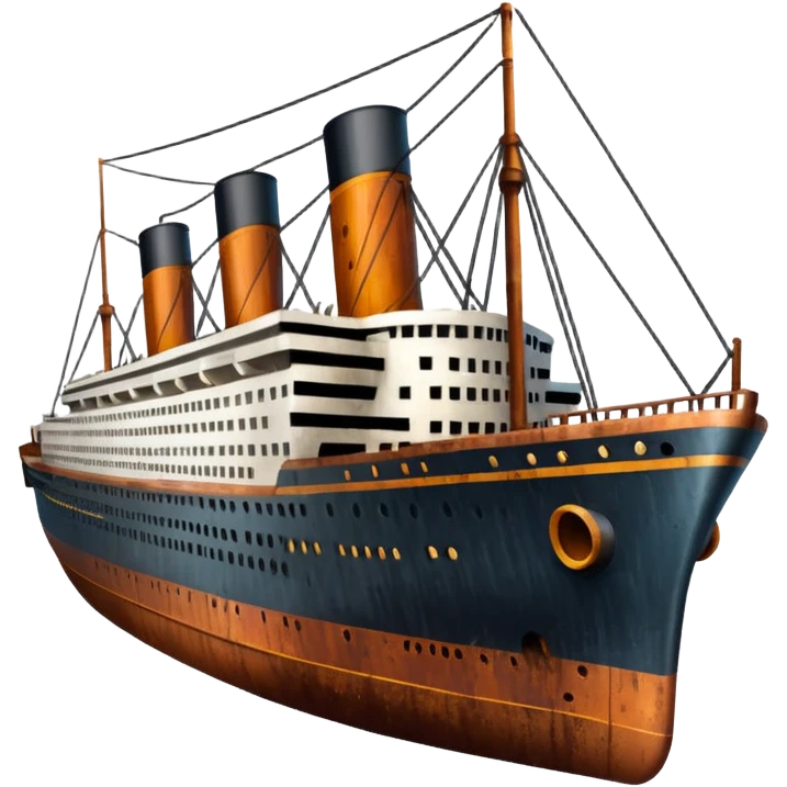 a titanic vessel emoji