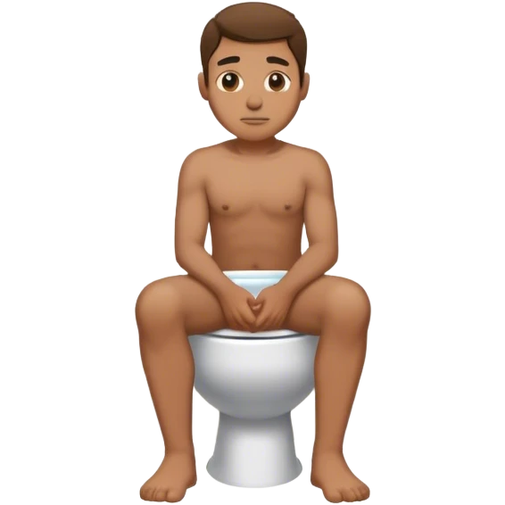 Guy on the toilet  emoji