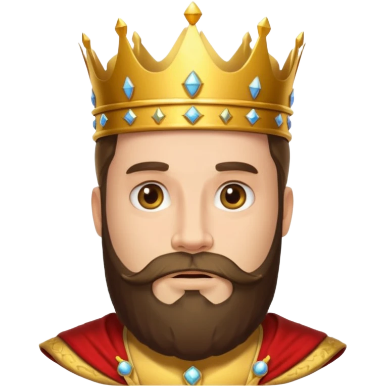 bearded king emoji