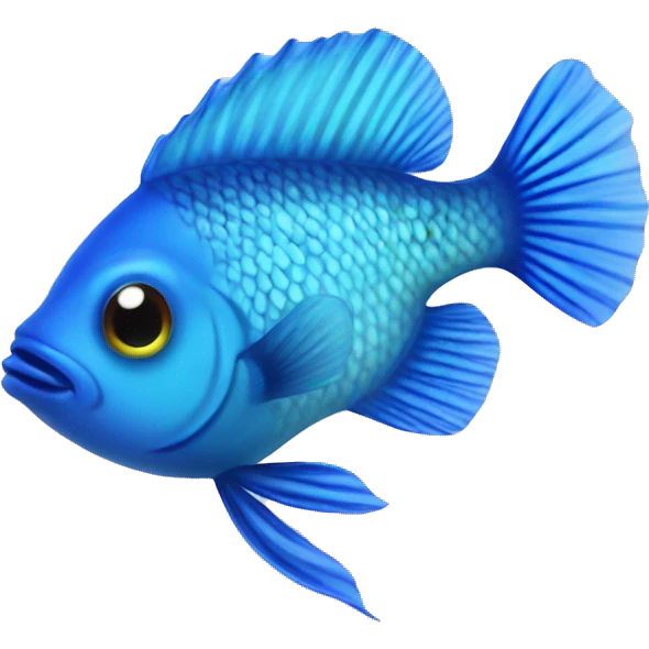 Blue damsel fish emoji