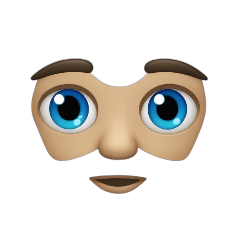 Chico ojos azules emoji