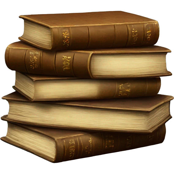 Stack of antique books  emoji