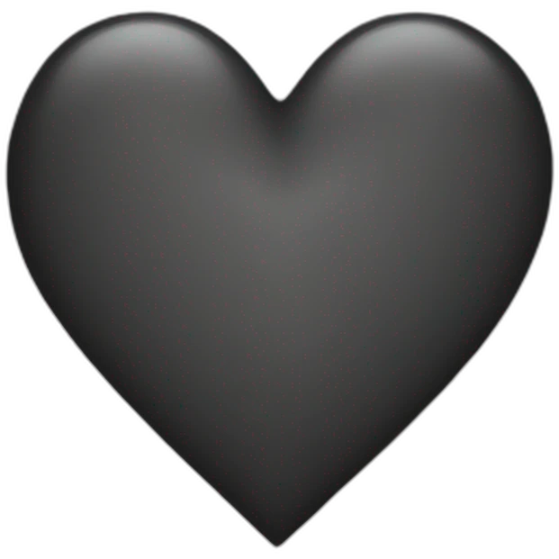black heart emoji