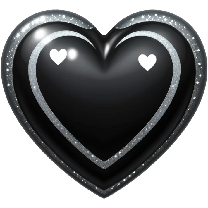 black heart with sparkles emoji