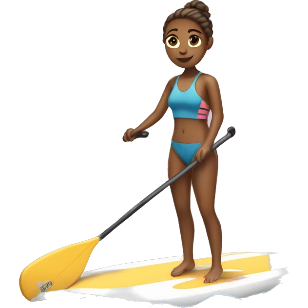 paddle boarding girl  emoji