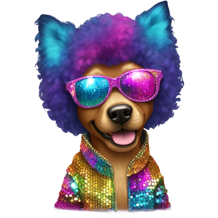 Disco dog emoji