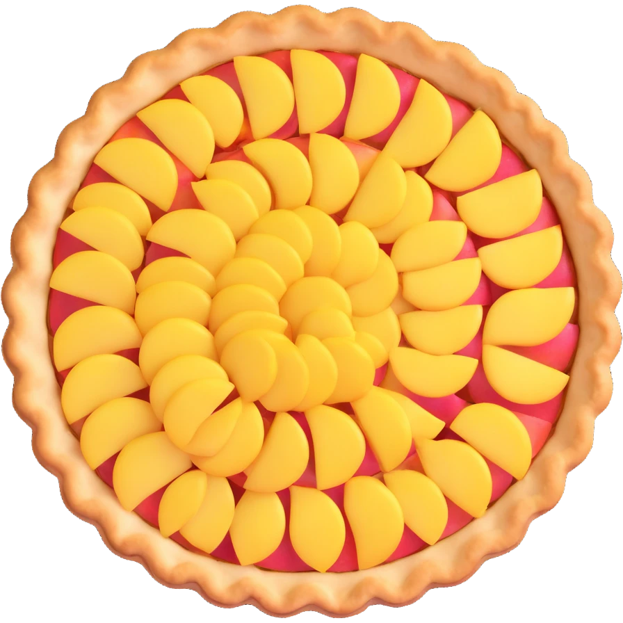 apple tart seen from above emoji