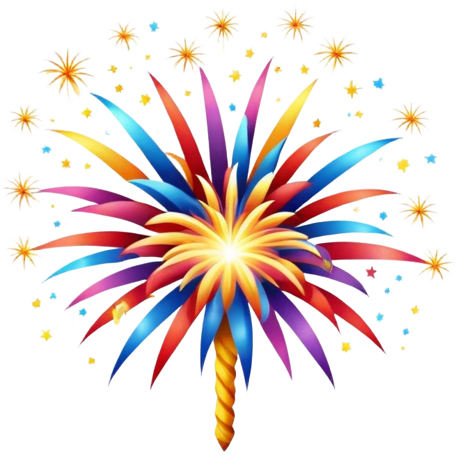 fireworks in the sky emoji