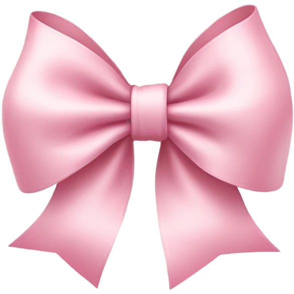 pastel pink bow emoji