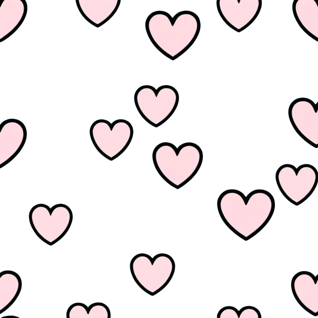 pastel blue and pastel pink heart pattern emoji