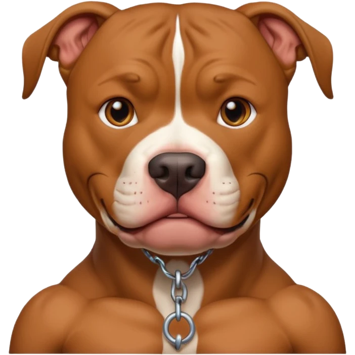pitbull with a human neck pfp emoji