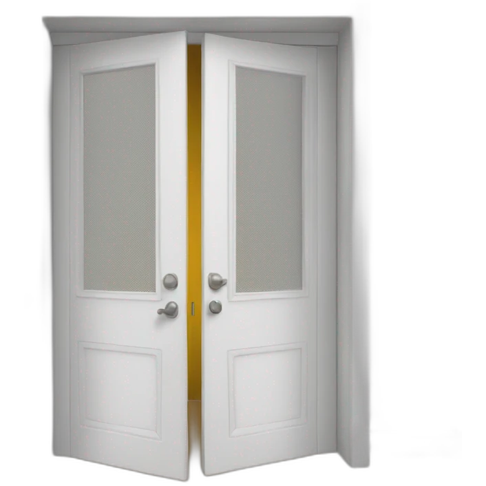 White modern door open emoji