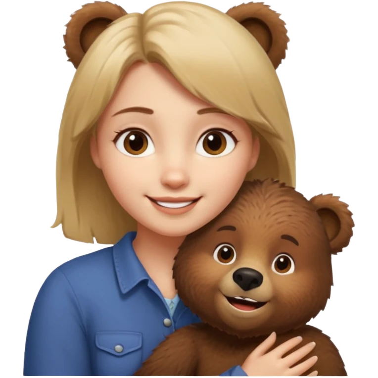 Masha with bear emoji