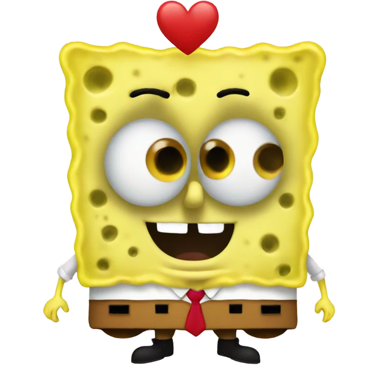 Spongebob with a Heart  emoji