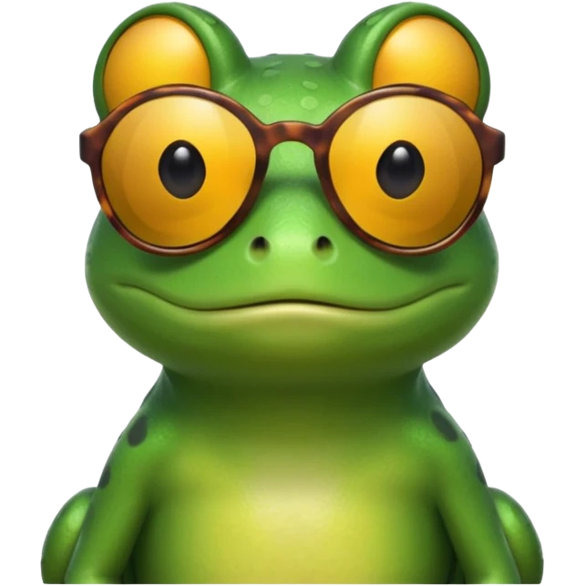 Frog wearing sunglasses emoji
