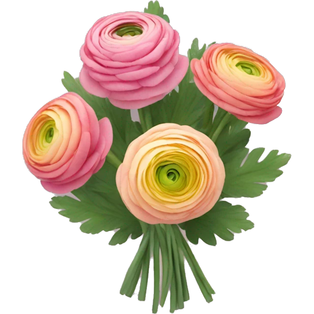 Ranunculus bouquet  emoji