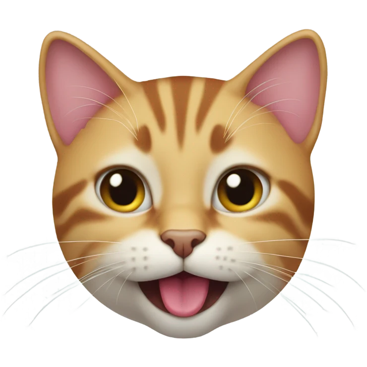 Cat with tongue out emoji