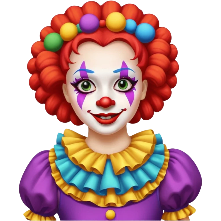 woman clown dancing emoji