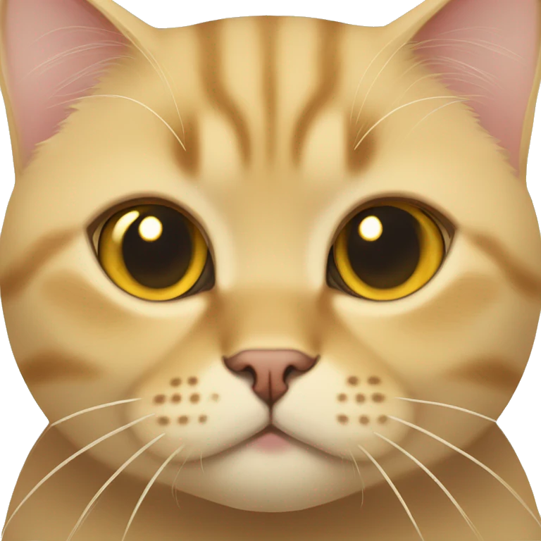 Golden British shorthair cat  emoji