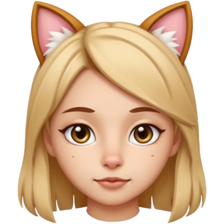 girl wish cat ears and whiskers emoji