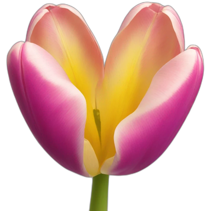 Tulip colored heart emoji