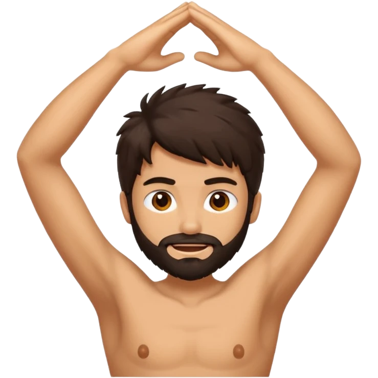 Hairy armpit emoji