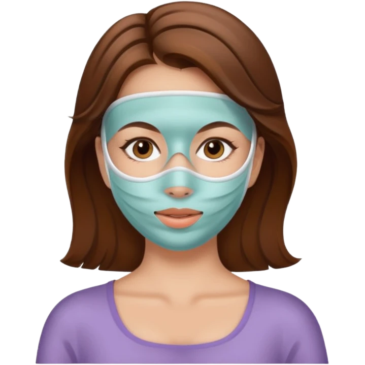 women beauty facial mask emoji