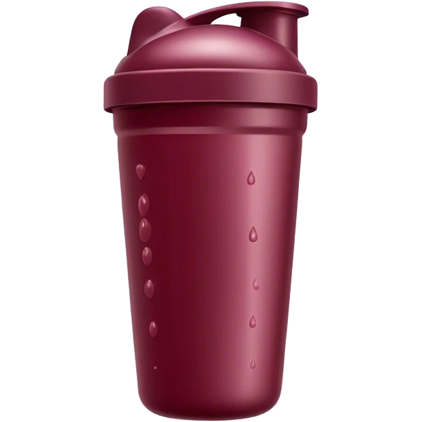  protein shaker cup Burgundy emoji