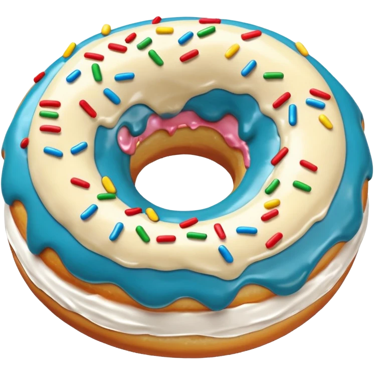 White chocolate donut emoji
