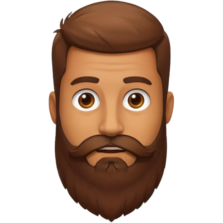 Guy with huge beard emoji