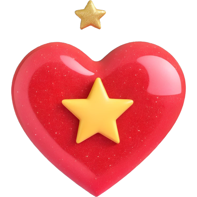 heart with star-shaped glitter emoji