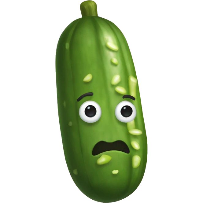 pickle with a bow emoji
