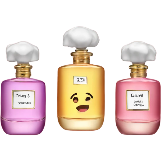 3 parfume bottles emoji