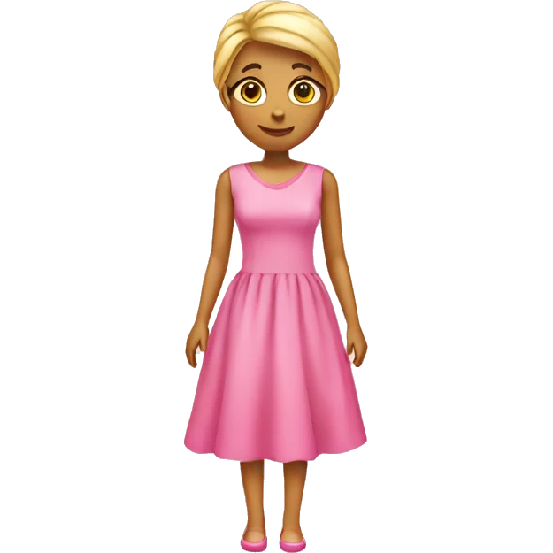 Pink dress emoji emoji