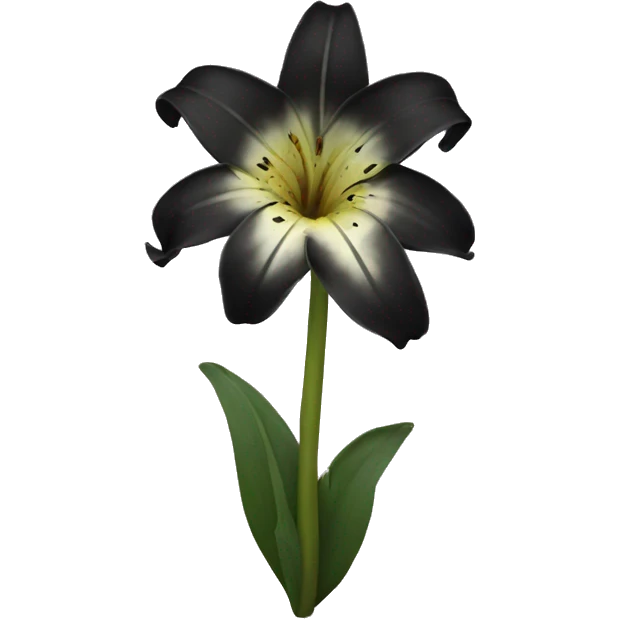 Black lily emoji