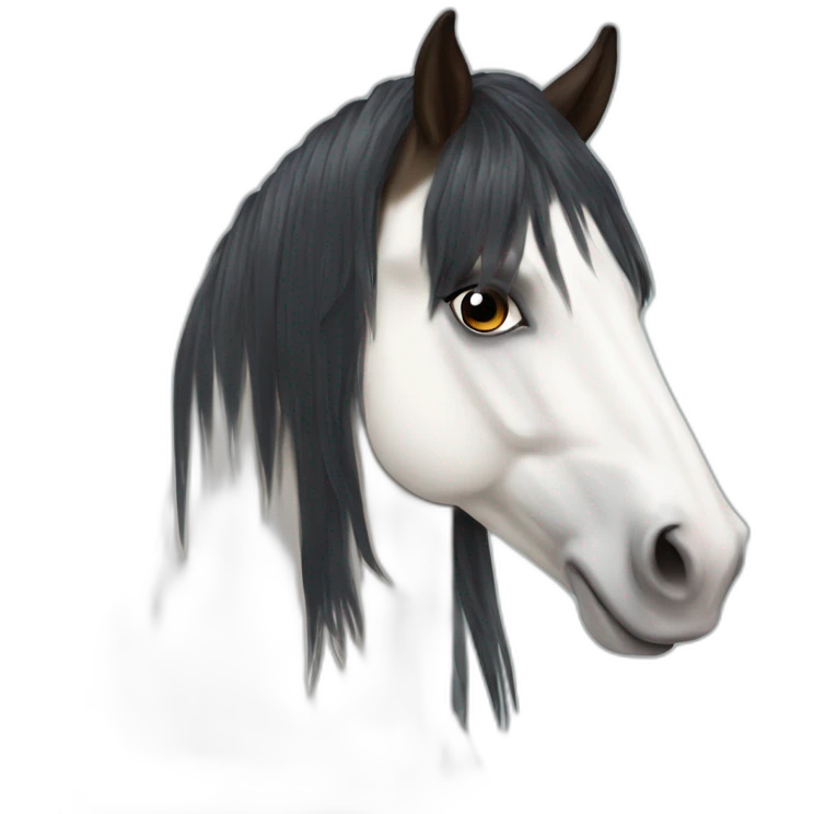 Gypsy vanner horse emoji