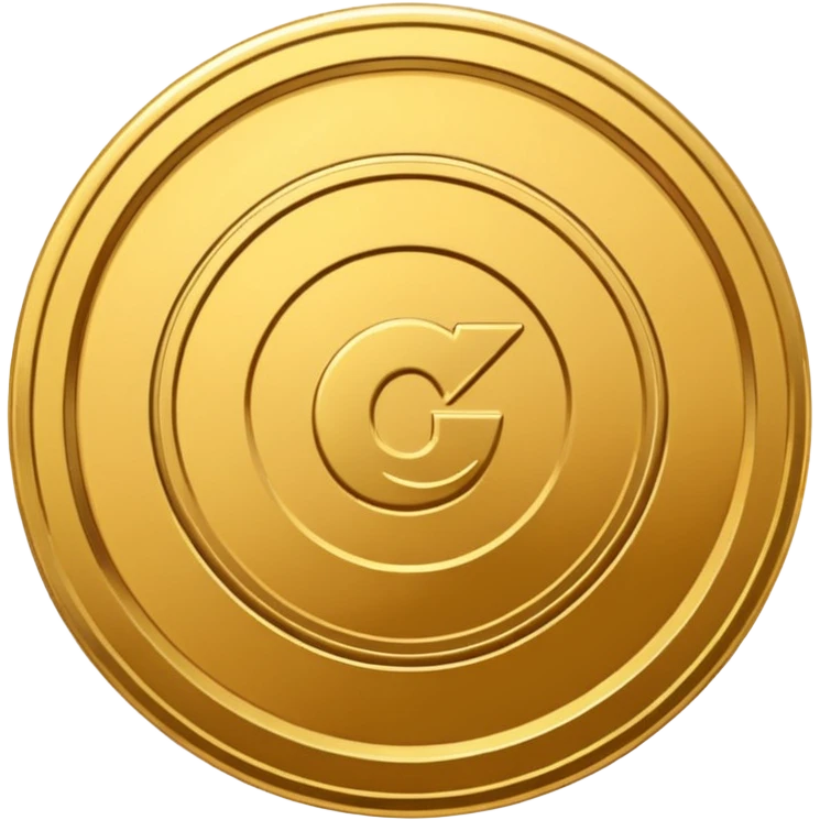 coin with design guideline vector in middle emoji