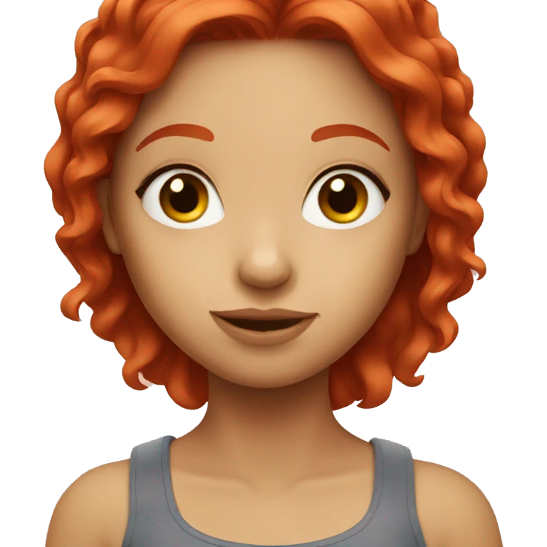 red hair girl  emoji