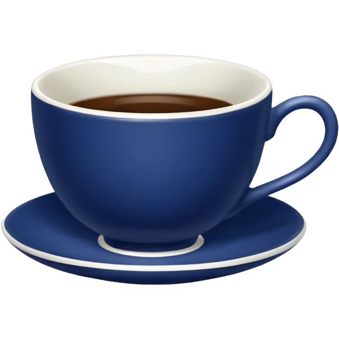 broken navy blue tiny tea cup emoji