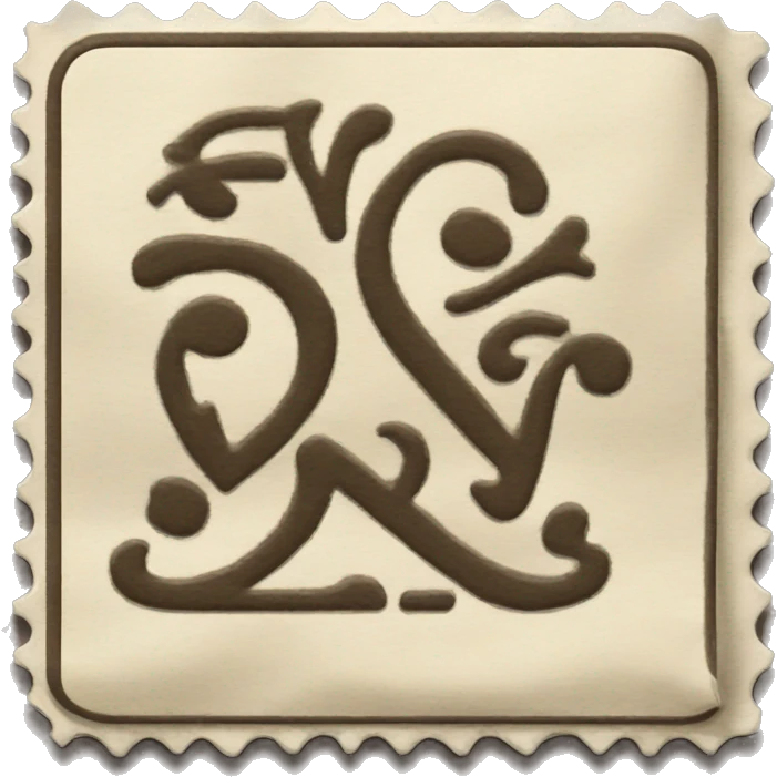 A singular Stamp is a small piece of paper or adhesive material used as evidence of payment for postage, often decorative emoji