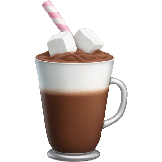 cocoa drink with marshmallows  emoji