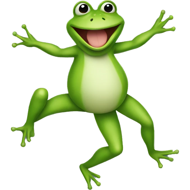 Dancing frog emoji