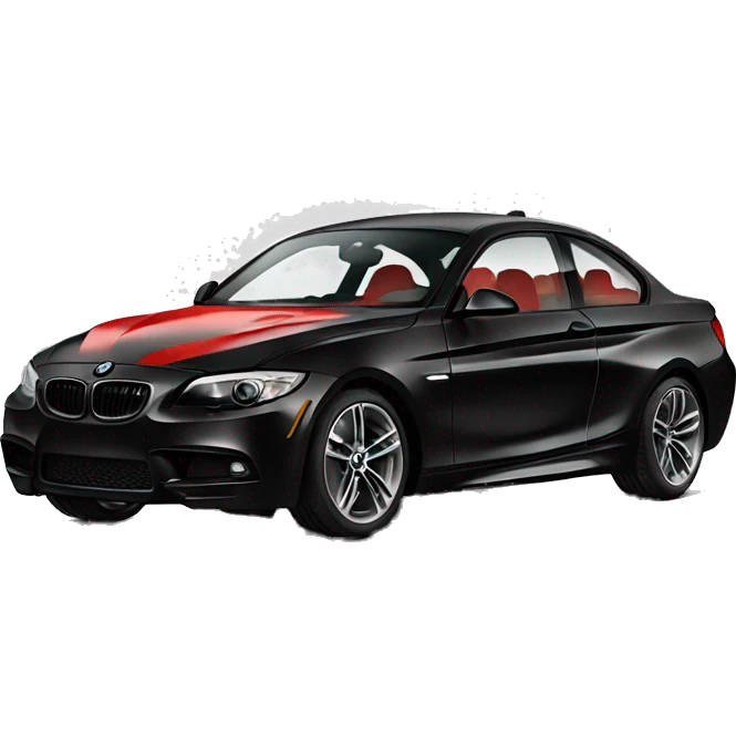 A red and black bmw emoji