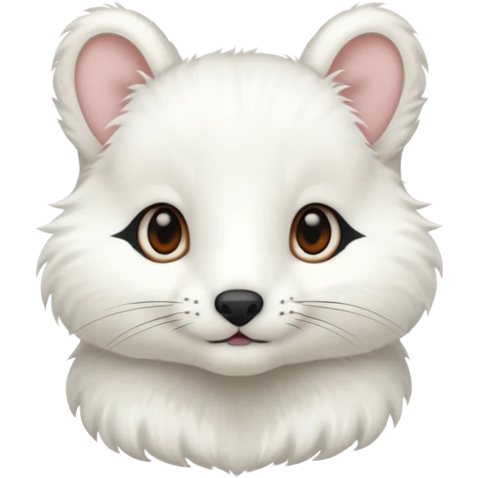 Quiero crear unos emojis del animal armiño blanco emoji