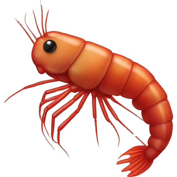 Red cherry shrimp emoji